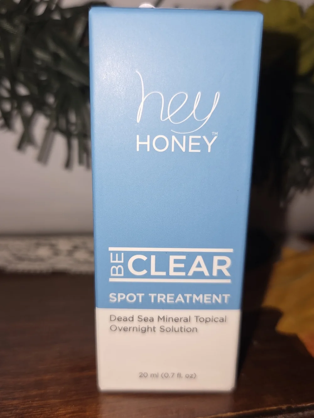 Hey Honey Be Clear Spot Treatment 20mL 0.7 oz Dead Sea Mineral Overnight Solutio